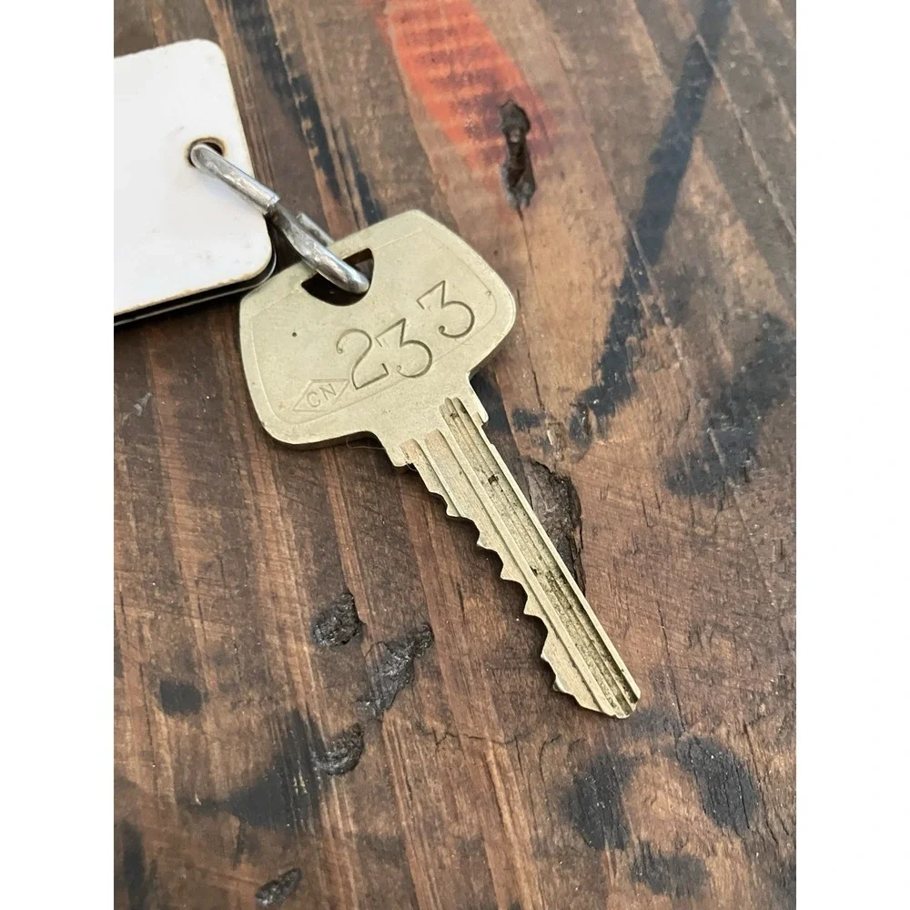 Vintage Kauai Surf Resort Hotel Room Key #233 Kalapaki Beach Hawaii Key Fob